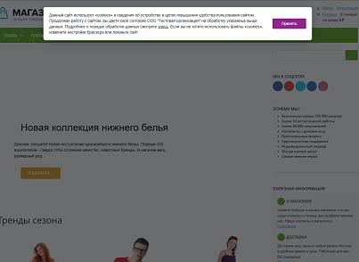 Согласие на использование cookie (delement.cookieconsent) - решение для Битрикс