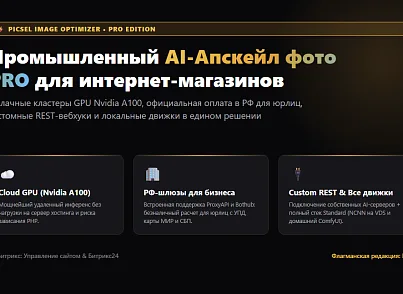 Модуль «AI Апскейлер и Улучшение фото каталога PRO» для 1С-Битрикс (picsel.imageoptimizerpro) - решение для Битрикс