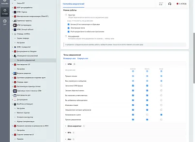 5 УГЛОВ. Управление оповещениями пользователей (fivecorners.notificationmanagement) - решение для Битрикс