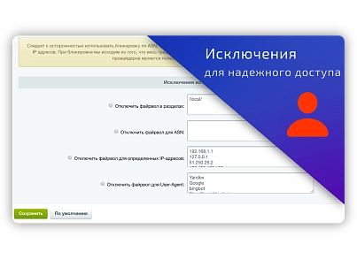 Файрвол — блокировка по ASN (adwebs.firewall) - решение для Битрикс