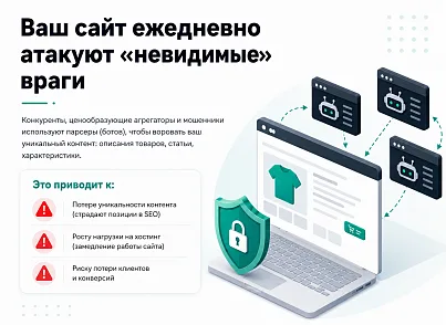Защита от парсинга (protobyte.antiparsing) - решение для Битрикс
