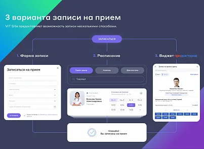 Сайт клиники, медицинского центра (vit.clinic) - решение для Битрикс