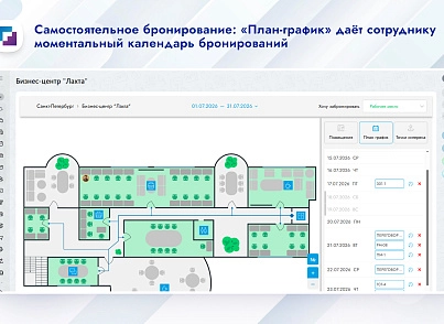 Карта офиса и бронирование (inetsys.reservation) - решение для Битрикс