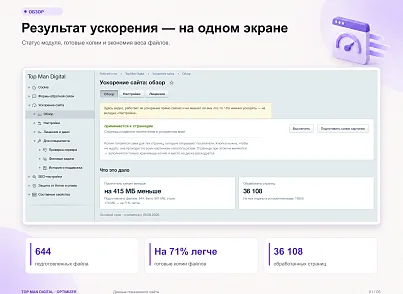 Top Man Digital: Optimizer (topman.optimizer) - решение для Битрикс
