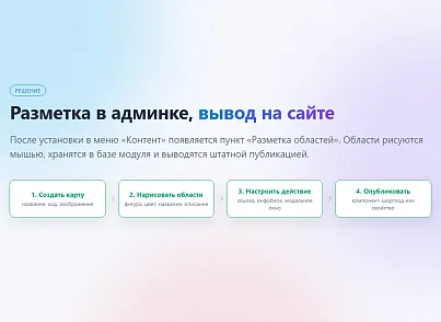 Разметка областей на изображениях  (xlogic.markup) - решение для Битрикс