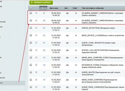 Корзина для сайта (vladrix.vxbasket) - решение для Битрикс