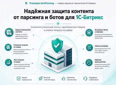 Защита от парсинга (protobyte.antiparsing) - решение для Битрикс