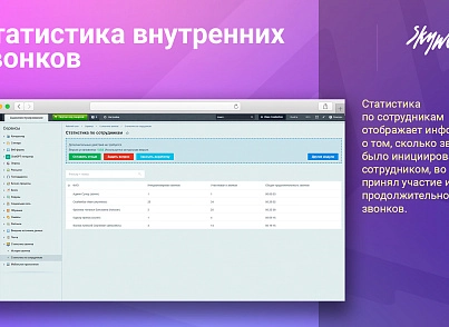 Статистика внутренних звонков (skyweb24.internalcallstat) - решение для Битрикс