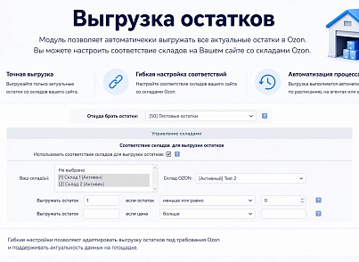 Интеграция с OZON (guryev.ozon) - решение для Битрикс