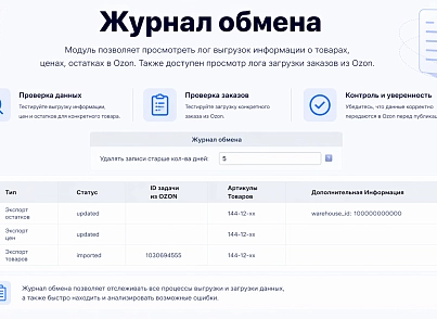 Интеграция с OZON (guryev.ozon) - решение для Битрикс
