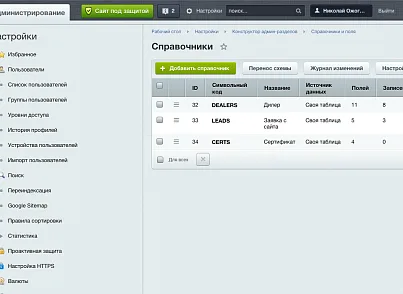 Конструктор админ-разделов: CRUD-интерфейсы по описанию сущности (ozhogov.adminkit) - решение для Битрикс