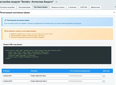 SenDev: Protect - антиспам-защита (sendev.protect) - решение для Битрикс