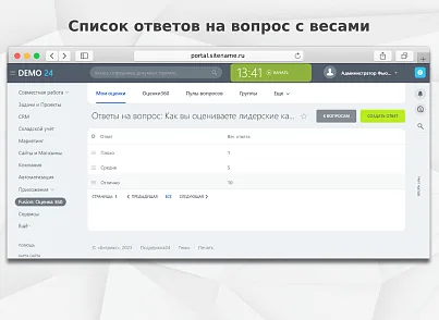 Fusion: Оценка 360 (fusion.score360) - решение для Битрикс
