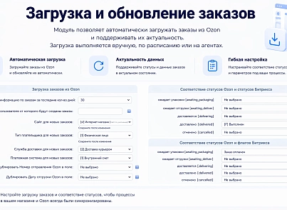 Интеграция с OZON (guryev.ozon) - решение для Битрикс