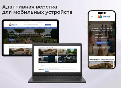 BS: Школа (ФЗ) - сайт школы, университета, колледжа, лицея, гимназии, интерната, института, ВУЗа (brainsite.school) - решение для Битрикс