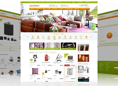 DomMart: товары для дома и интерьера, посуда. Шаблон на Битрикс (рус. + англ.) (redsign.homeware) - решение для Битрикс