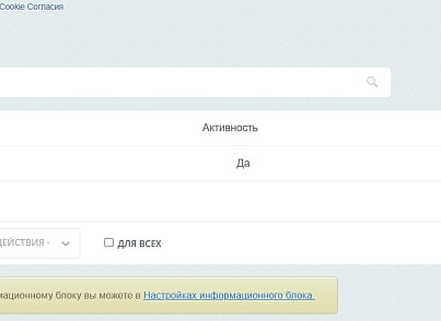 Уведомление об использовании cookie файлов (политика куки, ФЗ-152) (softwarepass6454597.cookiebanner) - решение для Битрикс