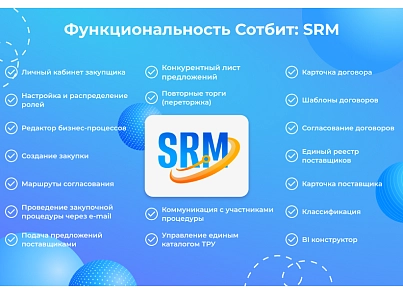Сотбит: SRM – система управления закупками и поставщиками (sotbit.srm) - решение для Битрикс