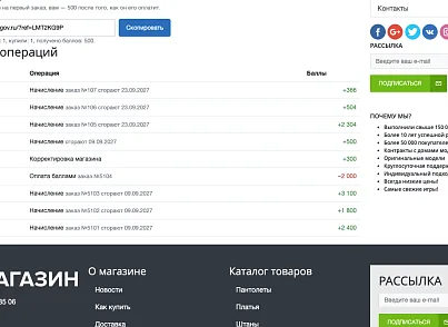 Программа лояльности: баллы, уровни, приглашения и отчёт по окупаемости (ozhogov.loyalty) - решение для Битрикс