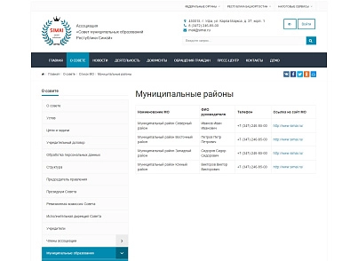 SIMAI: Сайт совета муниципальных образований – адаптивный с версией для слабовидящих (simai.sovet) - решение для Битрикс