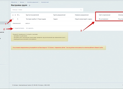 Настройка уведомлений (bestrank.notifyconfig) - решение для Битрикс