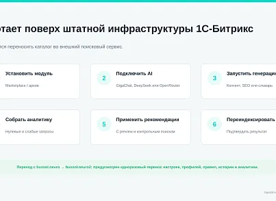 BUSSOL Neuro — нейросети и умный поиск (bussol.neuro2) - решение для Битрикс