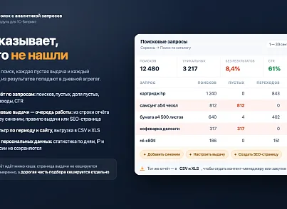 Программа для ЭВМ «Поиск с аналитикой запросов» (ozhogov.searchstat) (ozhogov.searchstat) - решение для Битрикс