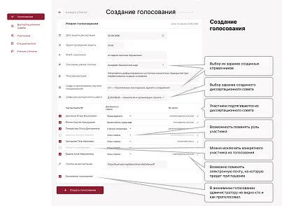 Система голосований диссертационных советов (clickon.vote) - решение для Битрикс