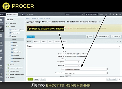 Мультиязычность: Инфоблоки на разных языках (bxproger.translator) - решение для Битрикс