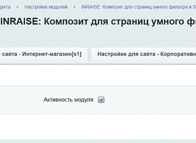 Модуль для настройки композитной технологии 1С-Битрикс для страниц умного фильтра (inraise.compositefilter) - решение для Битрикс