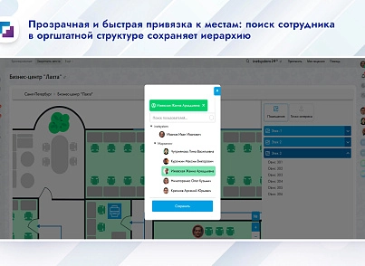 Карта офиса и бронирование (inetsys.reservation) - решение для Битрикс