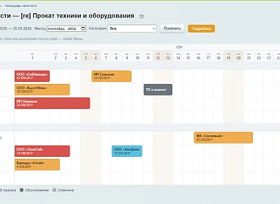 Прокат техники и оборудования (xlogic.rental) - решение для Битрикс
