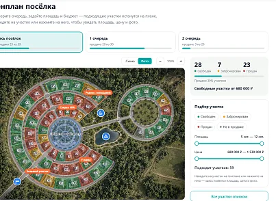 Сайт коттеджного посёлка (xlogic.cottagesite) - решение для Битрикс