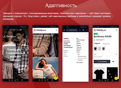 Trendy.Pro: магазин одежды, обуви и аксессуаров.  (vlweb.trendypro) - решение для Битрикс