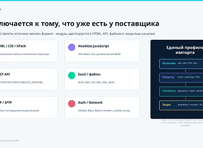 Bussol: Парсер и импорт данных PRO: сайты, REST API, Excel, JSON, XML, товары, цены и остатки (bussol.contentparser) - решение для Битрикс