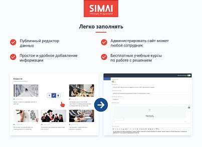 SIMAI-SF4: Сайт научно-исследовательского института - адаптивный с версией для слабовидящих (simai.sf4nii) - решение для Битрикс
