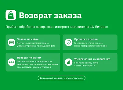 Возврат заказа (tega.refund) - решение для Битрикс