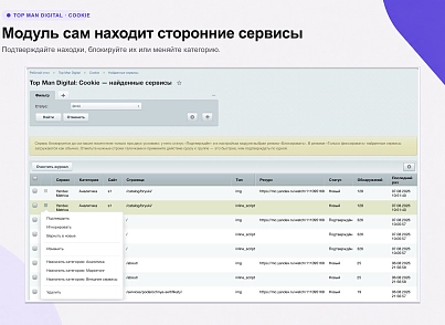 Top Man Digital: Cookie (topman.cookie) - решение для Битрикс