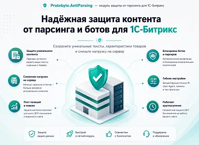 Защита от парсинга (protobyte.antiparsing) - решение для Битрикс
