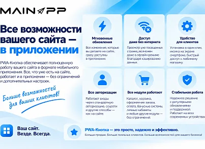 Мобильное PWA-приложение (mainapp.pwa) - решение для Битрикс
