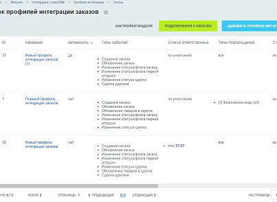 AmoCRM — интеграция с интернет-магазинами (rover.amosale) - решение для Битрикс