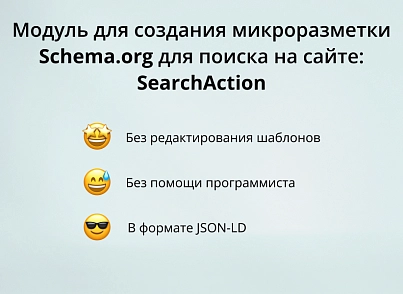 Модуль для создания микроразметки Schema.org/SearchAction на сайте на CMS 1С-Битрикс (inraise.searchaction) - решение для Битрикс