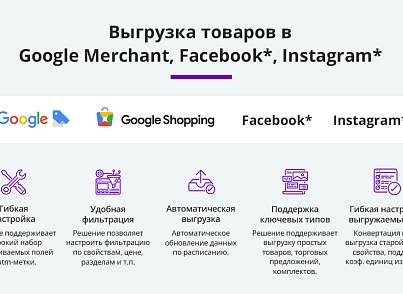 Выгрузка товаров в Google Merchant, VK Реклама, Яндекс Директ, Facebook* Instagram* экспорт каталога (arturgolubev.gmerchant) - решение для Битрикс