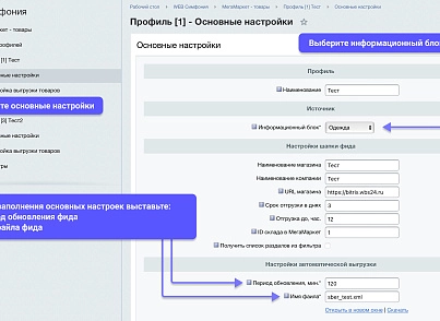 WBS24: Интеграция с МегаМаркет - фид обновления товара и цен, остатки по API 2.0 (wbs24.sbermmprodapi) - решение для Битрикс