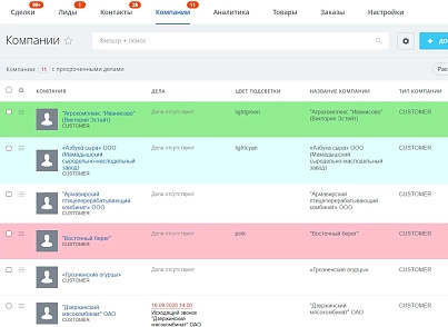 Подсветка карточек CRM (lion.backlighter) - решение для Битрикс