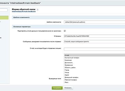 Адаптивная форма обратной связи (intelmediasoft.adaptiveform) - решение для Битрикс