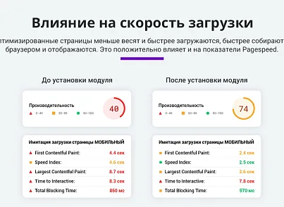 Ускорение загрузки сайта + оптимизация для Google PageSpeed (webp, js, css, картинки, изображения) (arturgolubev.cssinliner) - решение для Битрикс
