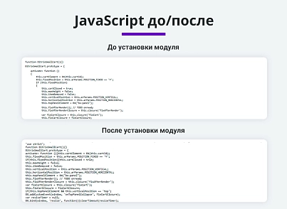 Оптимизация и сжатие HTML + JS + CSS для уменьшения веса сайта (минификация данных) (arturgolubev.htmlcompressor) - решение для Битрикс