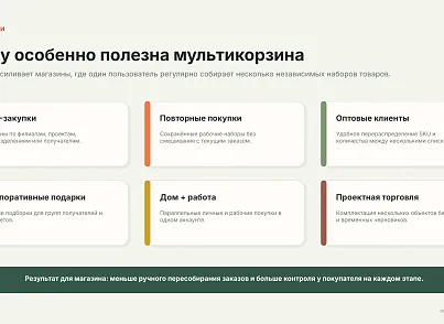 BUSSOL: Мультикорзина — несколько корзин для интернет-магазина (bussol.multicorzine2) - решение для Битрикс