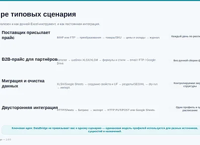 BUSSOL DataBridge: импорт, экспорт и автоматизация каталога (bussol.iblockexcel) - решение для Битрикс